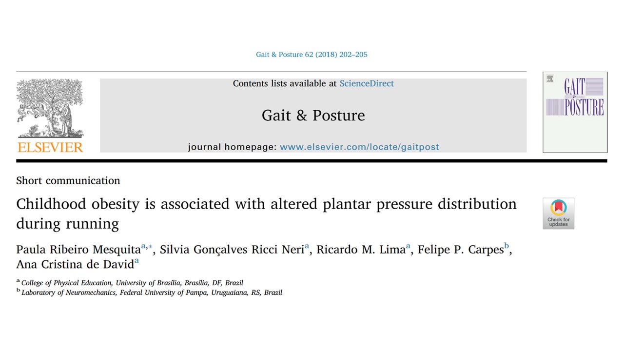 Aumento da pressão plantar em crianças com obesidade